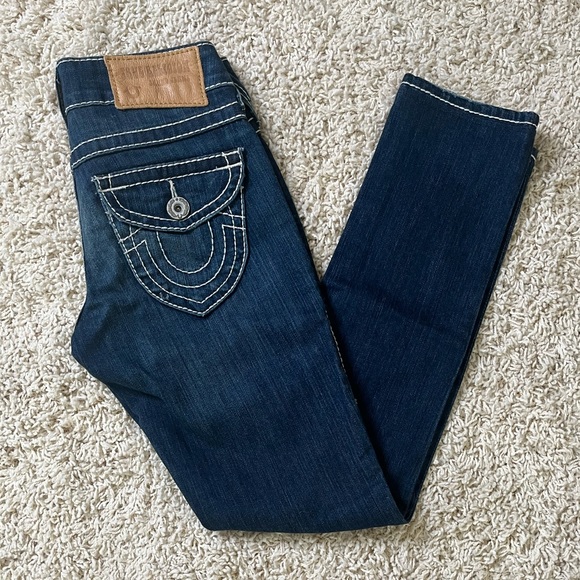 NWOT True Religion ‘Julie’ Skinny Jeans Dark Wash - Size 25 - Picture 6 of 6